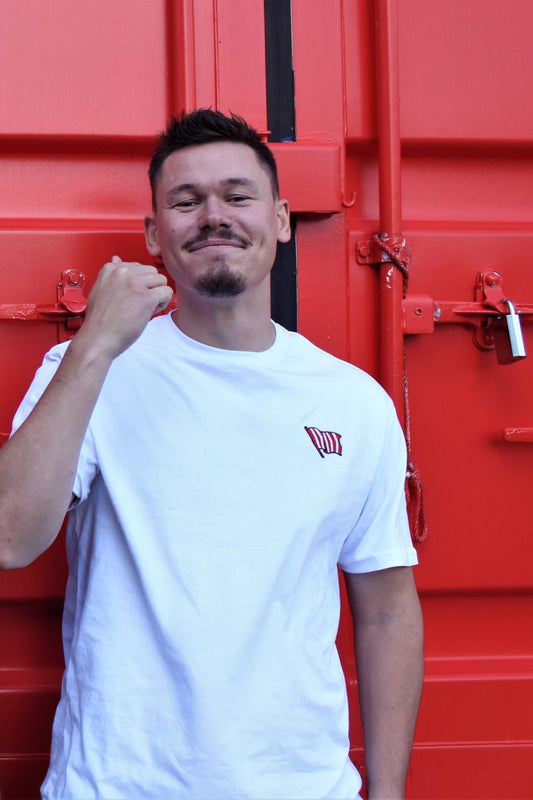 Vesttribunen T-shirt med Logo - Hvid